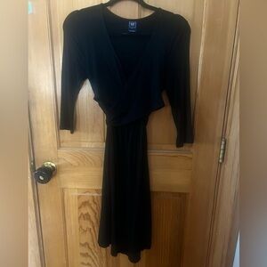 GAP Wrap Black Maternity Dress Size Small